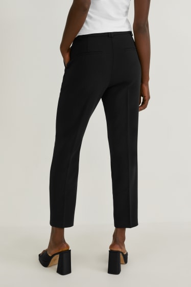 Donna - Pantaloni business - slim fit  - nero