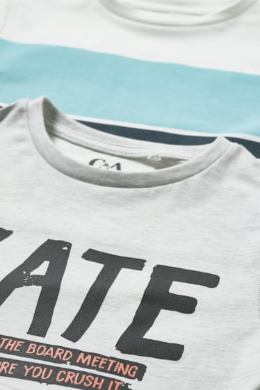 Bambini - Confezione da 2 - t-shirt - grigio chiaro melange
