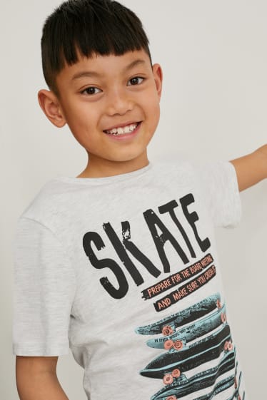 Bambini - Confezione da 2 - t-shirt - grigio chiaro melange