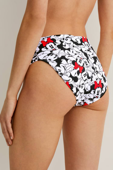 Femmes - Bas de bikini - taille mi-haute - Mickey Mouse - blanc