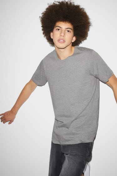 Men - CLOCKHOUSE - T-shirt - gray-melange