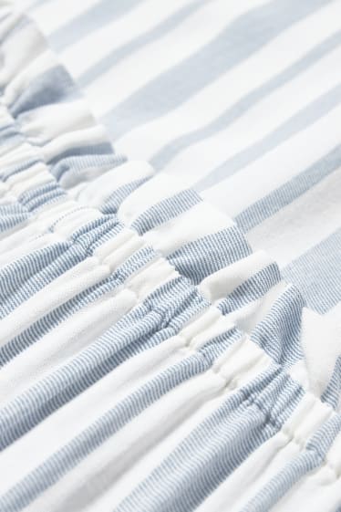 Women - CLOCKHOUSE - blouse - striped - white / blue