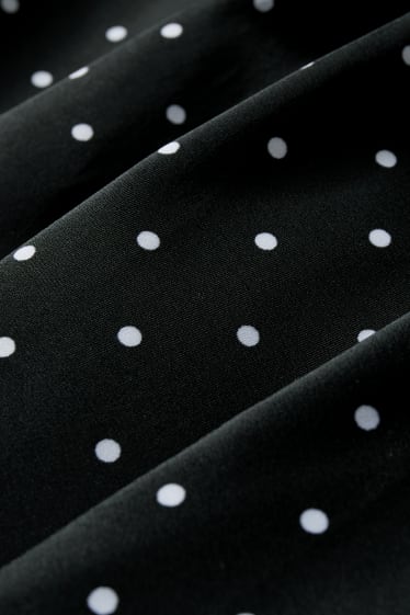 Women - Maternity tankini top - padded - polka dot - black / white