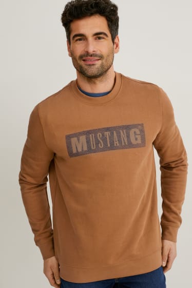 Mężczyźni - MUSTANG - bluza dresowa - havanna