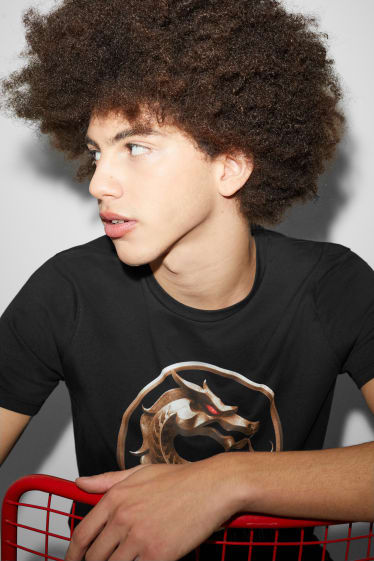Teens & young adults - CLOCKHOUSE - T-shirt - Mortal Combat - black