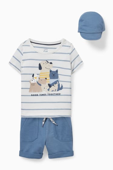 Babies - Baby outfit - 3 piece - blue