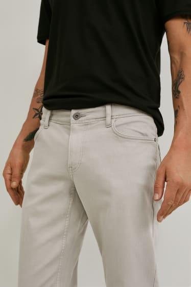Men - Trousers - slim fit - Flex - LYCRA® - gray