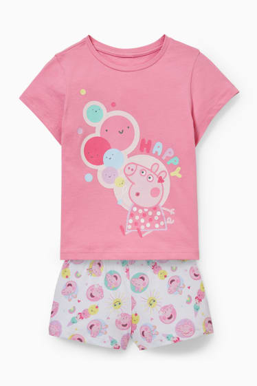 Children - Peppa Pig - short pyjamas - 2 piece - pink