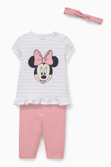 Babies - Minnie Mouse - baby outfit - 3 piece - white