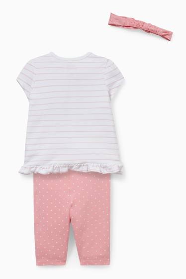Babies - Minnie Mouse - baby outfit - 3 piece - white