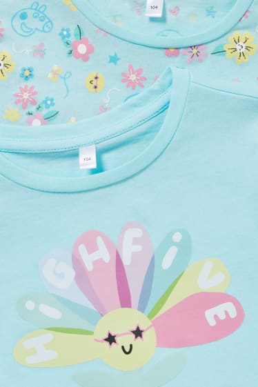 Children Girls - Multipack of 2 - Peppa Pig - short pyjamas - 4 piece - mint green