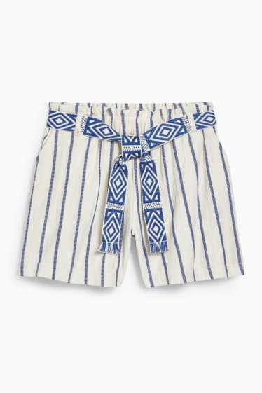 Bambini - Shorts - a righe - bianco crema
