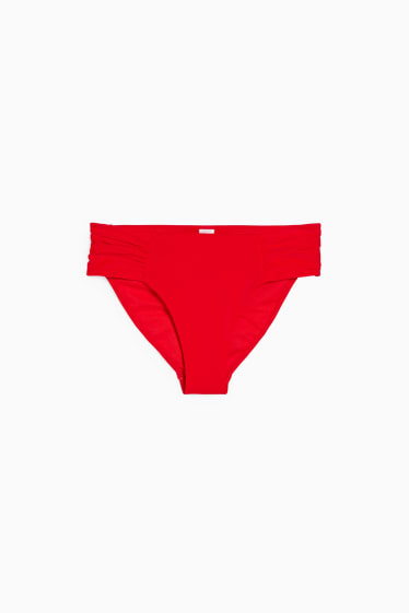 Donna - Slip bikini - vita media - rosso