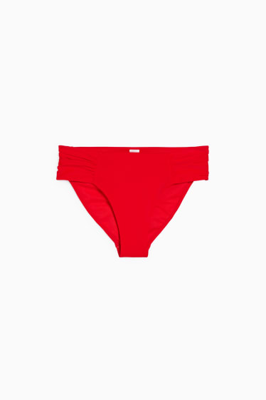 Damen - Bikini-Hose - Mid Waist - rot