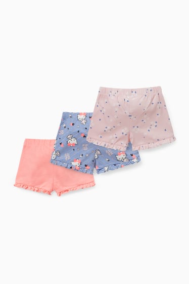 Children - Multipack of 3 - Hello Kitty - sweat shorts - neon pink