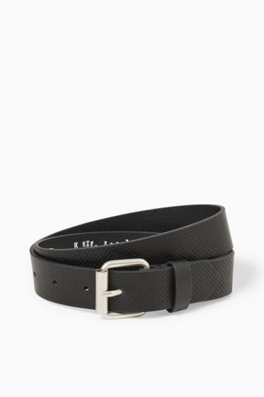 Children - Belt - faux leather - black