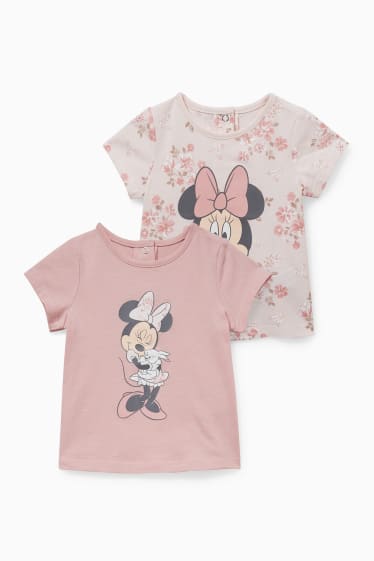 Bébés - Lot de 2 - Minnie Mouse - T-shirts - rose