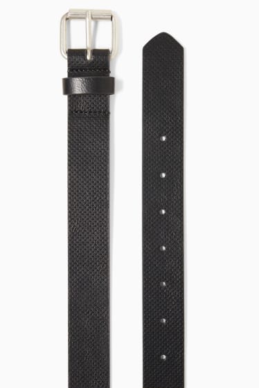 Unisex - Riem - imitatieleer - zwart