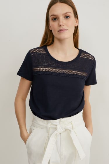 Women - T-shirt - dark blue