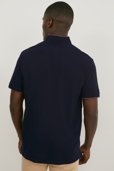 Men - Polo shirt - LYCRA® - dark blue