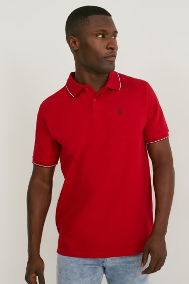 Men - Polo shirt - LYCRA® - dark red