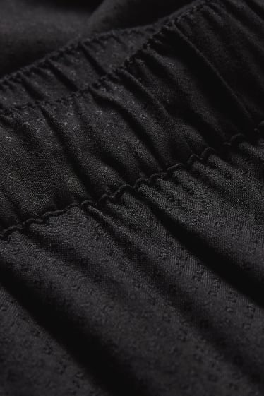 Femei - Pantaloni de stofă - tapered fit - negru