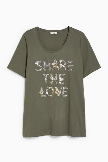 Women - T-shirt - dark green