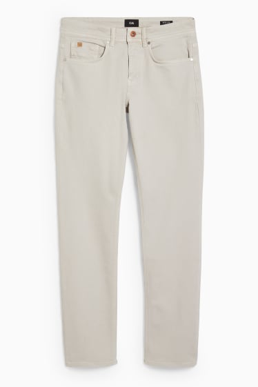 Men - Slim jeans - with hemp fibres - LYCRA® - taupe