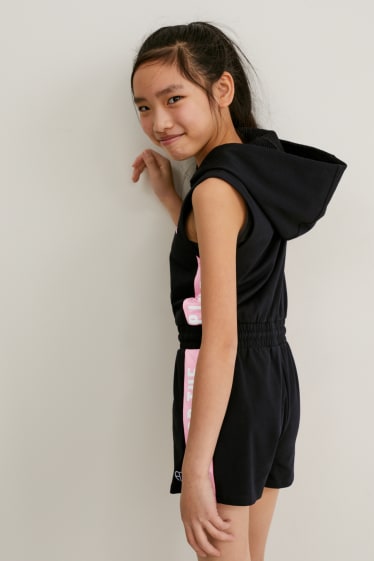 Children - Jumpsuit with hood - black