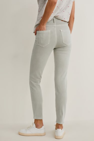 Dames - Skinny jeans - high waist - mintgroen