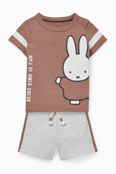 Babies - Miffy - baby outfit - 2 piece - brown