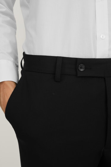 Hombre - Pantalón de vestir - regular fit - Flex - LYCRA®  - negro