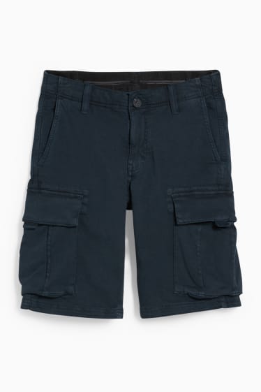 Hombre - Shorts cargo - Flex  - LYCRA® - negro