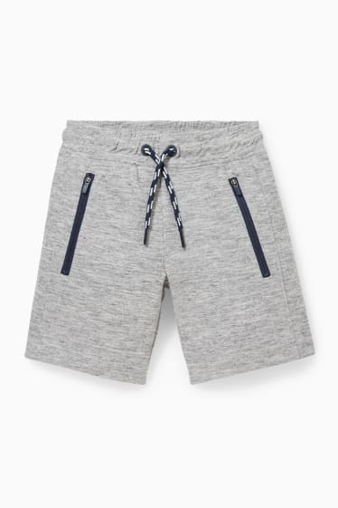 Bambini - Shorts in felpa - grigio melange