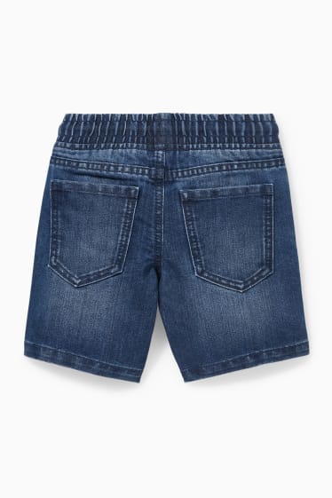 Kinderen - Korte spijkerbroek - jeansdonkerblauw