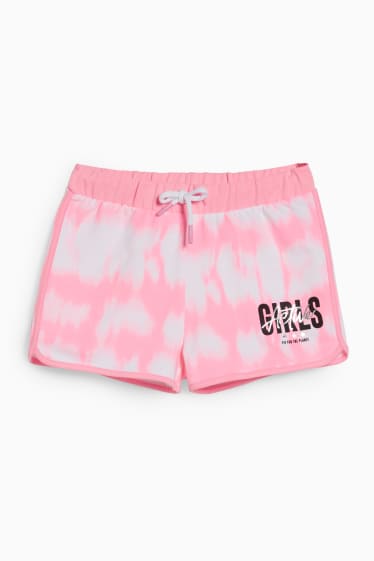 Niños - Shorts deportivos - rosa fosforito