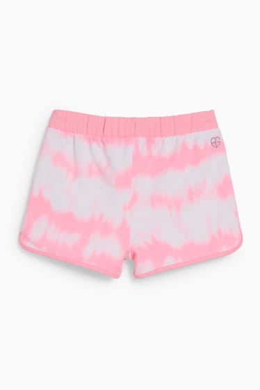 Copii - Pantaloni scurți trening - roz neon