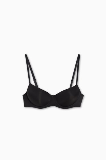 Women - Underwire bra - DEMI - padded - black