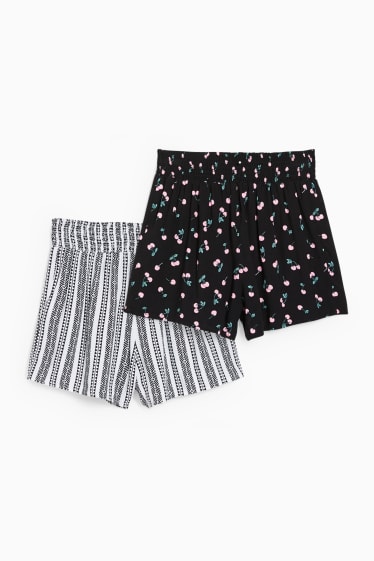 Children - Multipack of 2 - shorts - black / white