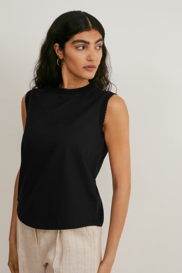 Damen - Top - schwarz