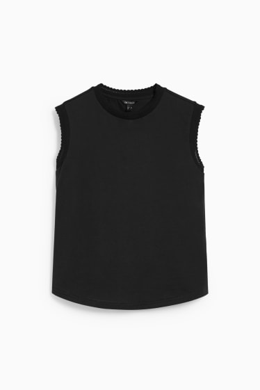 Damen - Top - schwarz