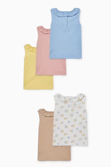 Bébés - Lot de 5 - hauts pour bébé - rose