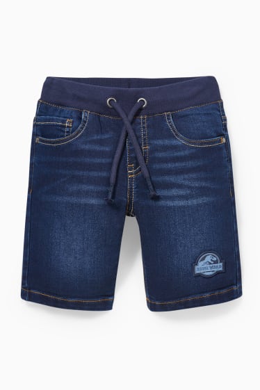 Kinderen - Jurassic World - korte spijkerbroek - jeansdonkerblauw