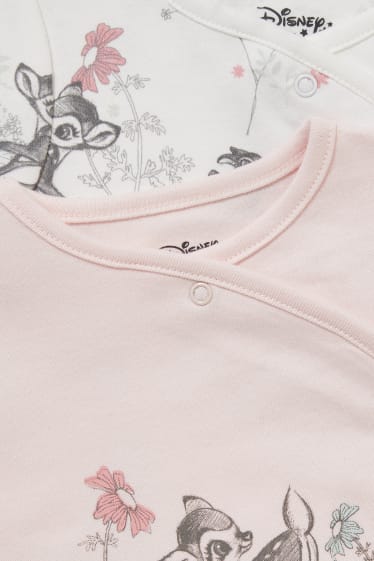 Babies - Multipack of 2 - Bambi - baby sleepsuit - rose