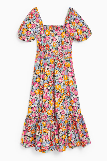 Dámské - Šaty fit & flare - s květinovým vzorem - barevná
