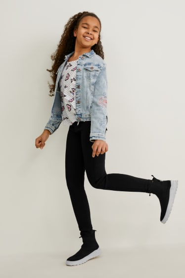 Kinderen - Jegging jeans - zwart