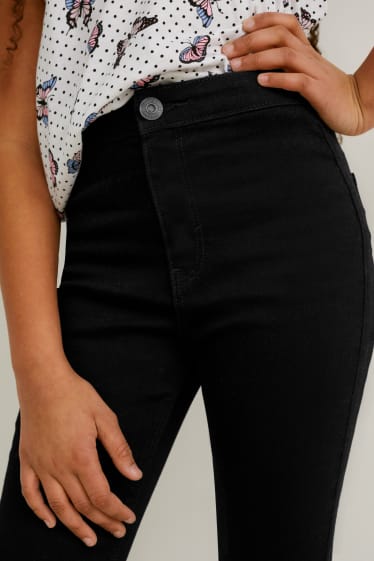 Kinder Mädchen - Jegging Jeans - schwarz