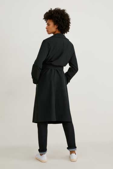 Women - Trench coat - BIONIC-FINISH®ECO - black