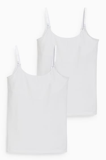 Damen - Multipack 2er - Still-Top - weiß