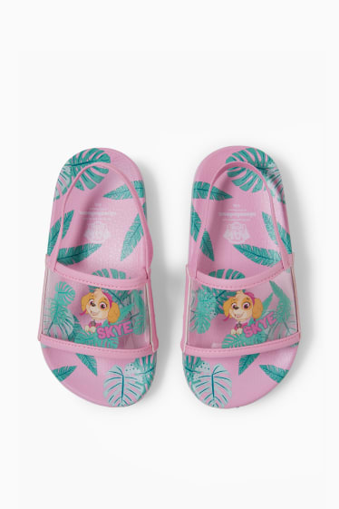 Copii - Patrula cățelușilor - sandale de baie - roz